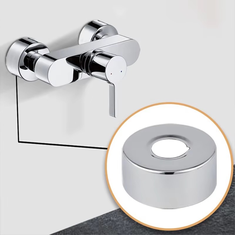 Home Bathroom Gadgets - Edelstahl-Rohrverkleidungsabdeckung, Dekorative Abdeckung für Duscharmatur-Eckventil, Abdeckplatte