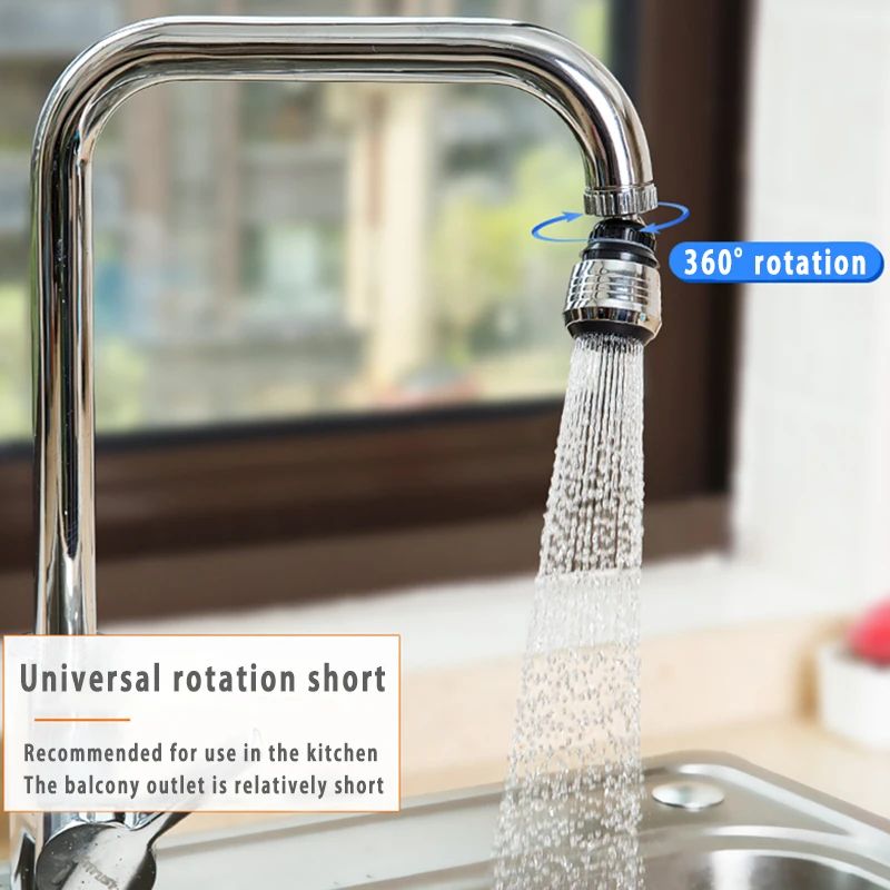 Home Bathroom Gadgets - Küchen-Gadgets 2 Modi 360° Drehbarer Sprudler
