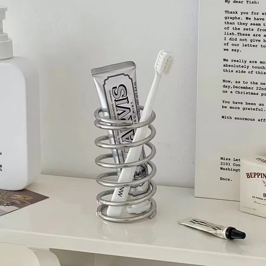 Home Bathroom Gadgets - Edelstahl Zahnbürstenhalter Metall Badezimmer Zubehör Werkzeug