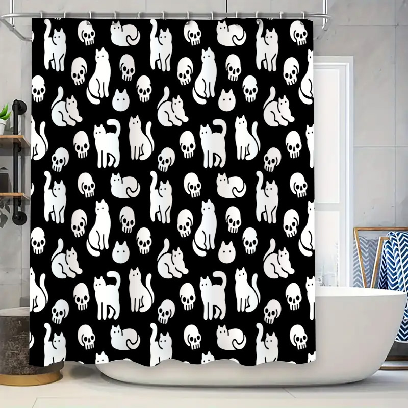 Duschvorhang mit Katzenmotiv,  – Home Bathroom Design Ideas Bewertung und Preis
