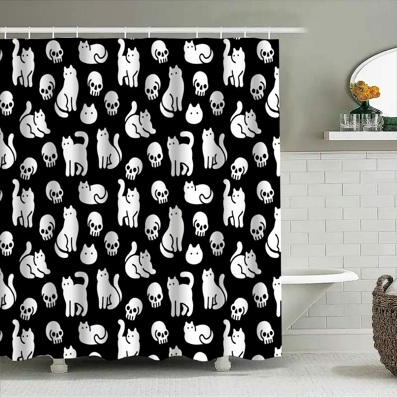 Duschvorhang mit Katzenmotiv,  – Home Bathroom Design Ideas Bewertung und Preis