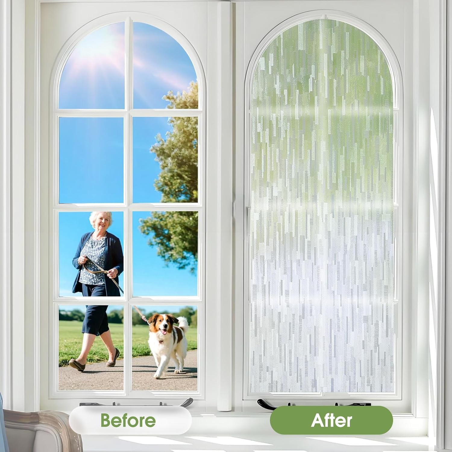 Mattierte Mosaik-Sichtschutzfo – Home Bathroom Window Tint Bewertung und Preis