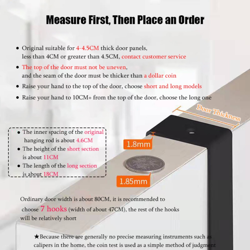 Haken über der Tür, 6 Haken, K – Home Bathroom Gadgets Bewertung und Preis
