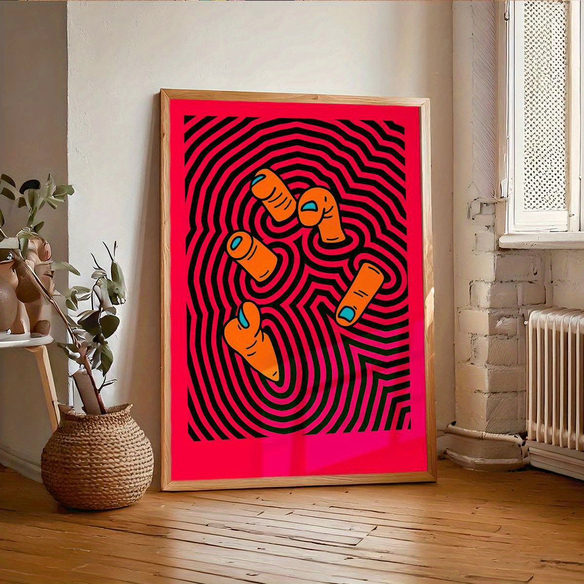 Moderne abstrakte Fingerkunst- – Home Office Bathroom Bewertung und Preis