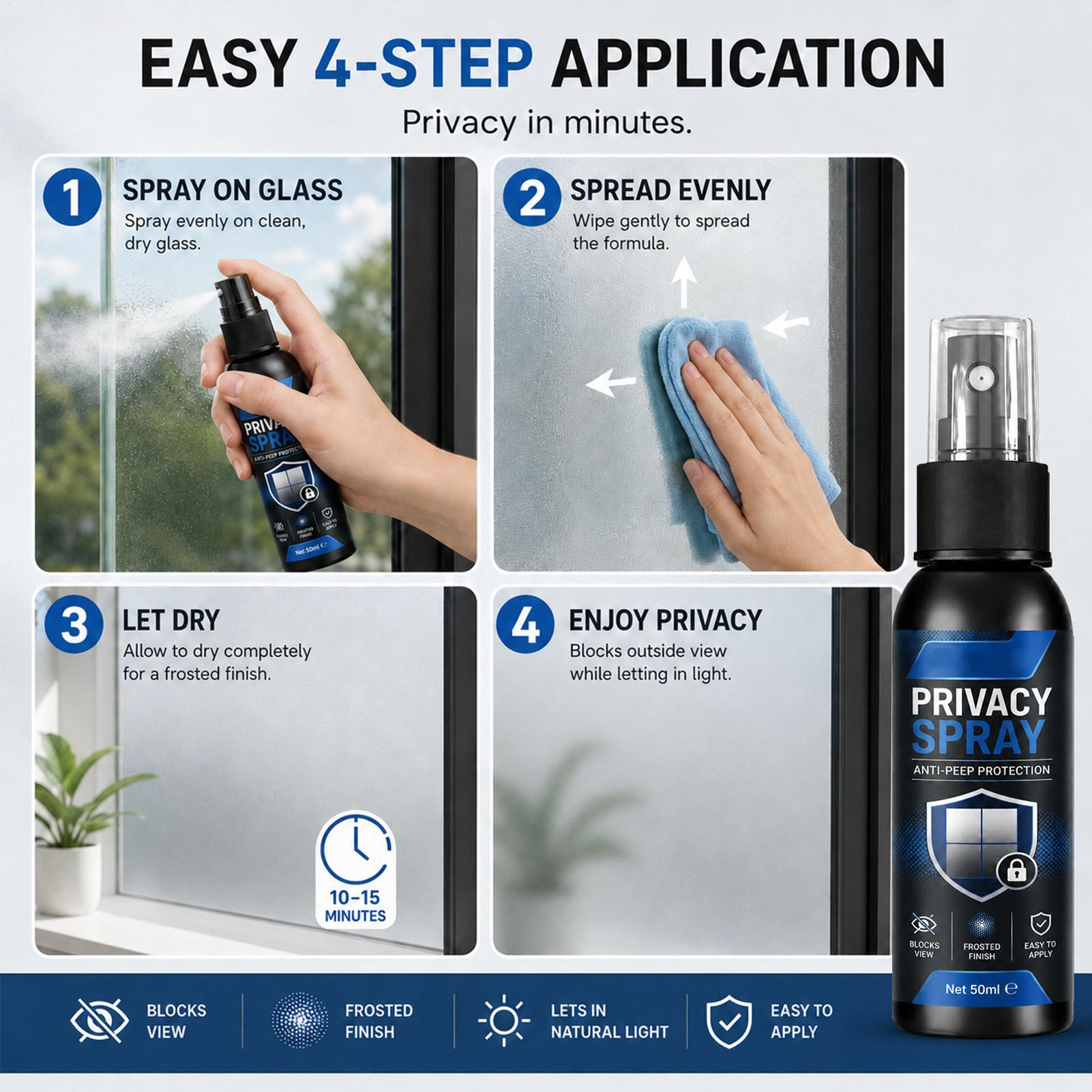 50ml Glas-Mattierungs-Spray Si – Home Office Bathroom Bewertung und Preis