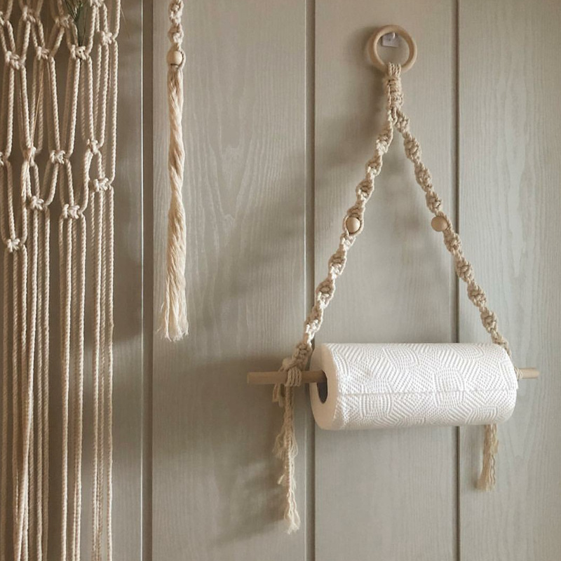 Makramee Papier Handtuch halte – Home Bathroom Gadgets Bewertung und Preis