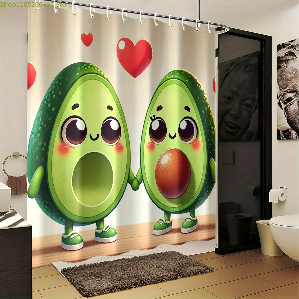 Niedlicher Avocado-Paar-Duschv – Home Bathroom Design Ideas Bewertung und Preis