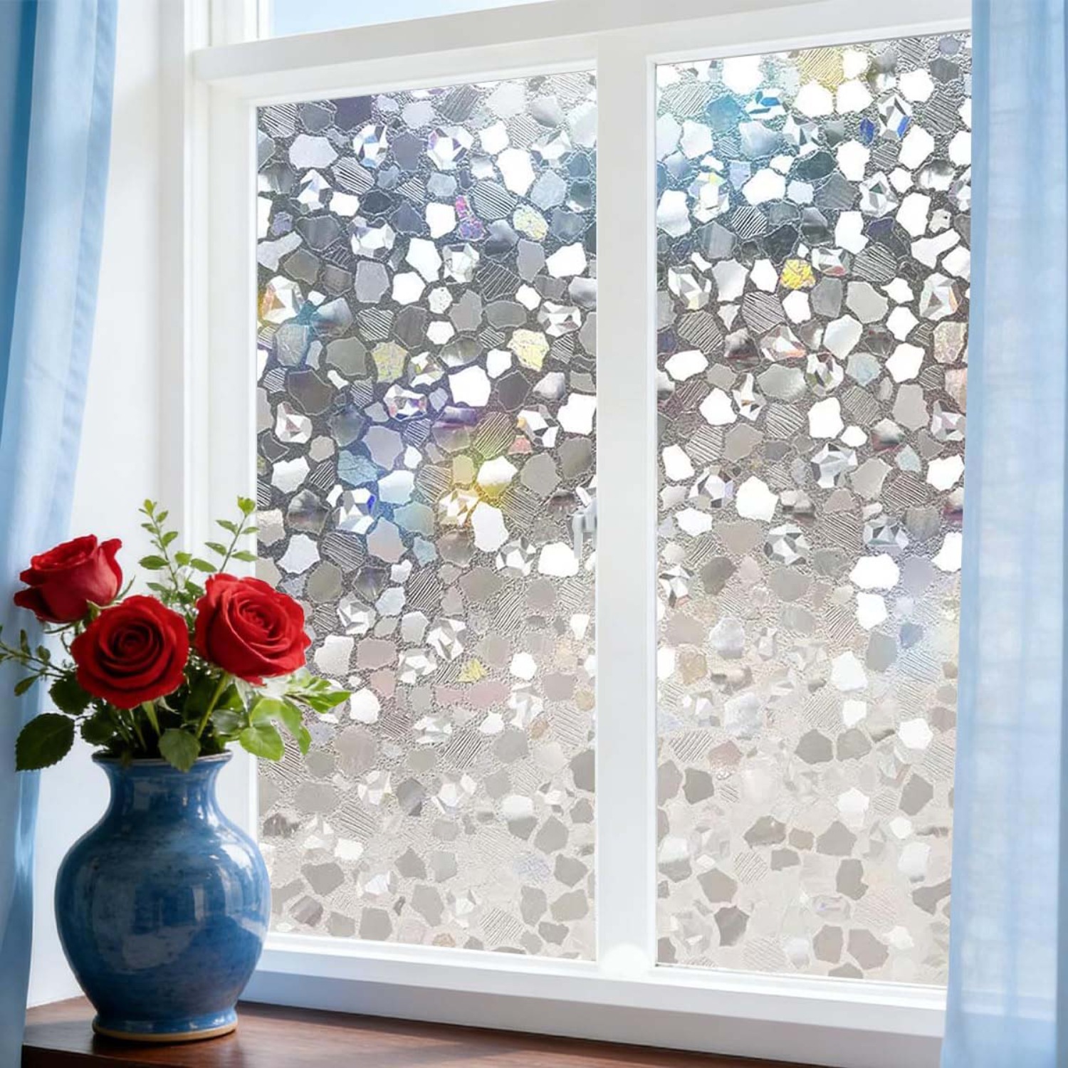 Frosted-Glas-Fensteraufkleber, – Home Bathroom Window Tint Bewertung und Preis