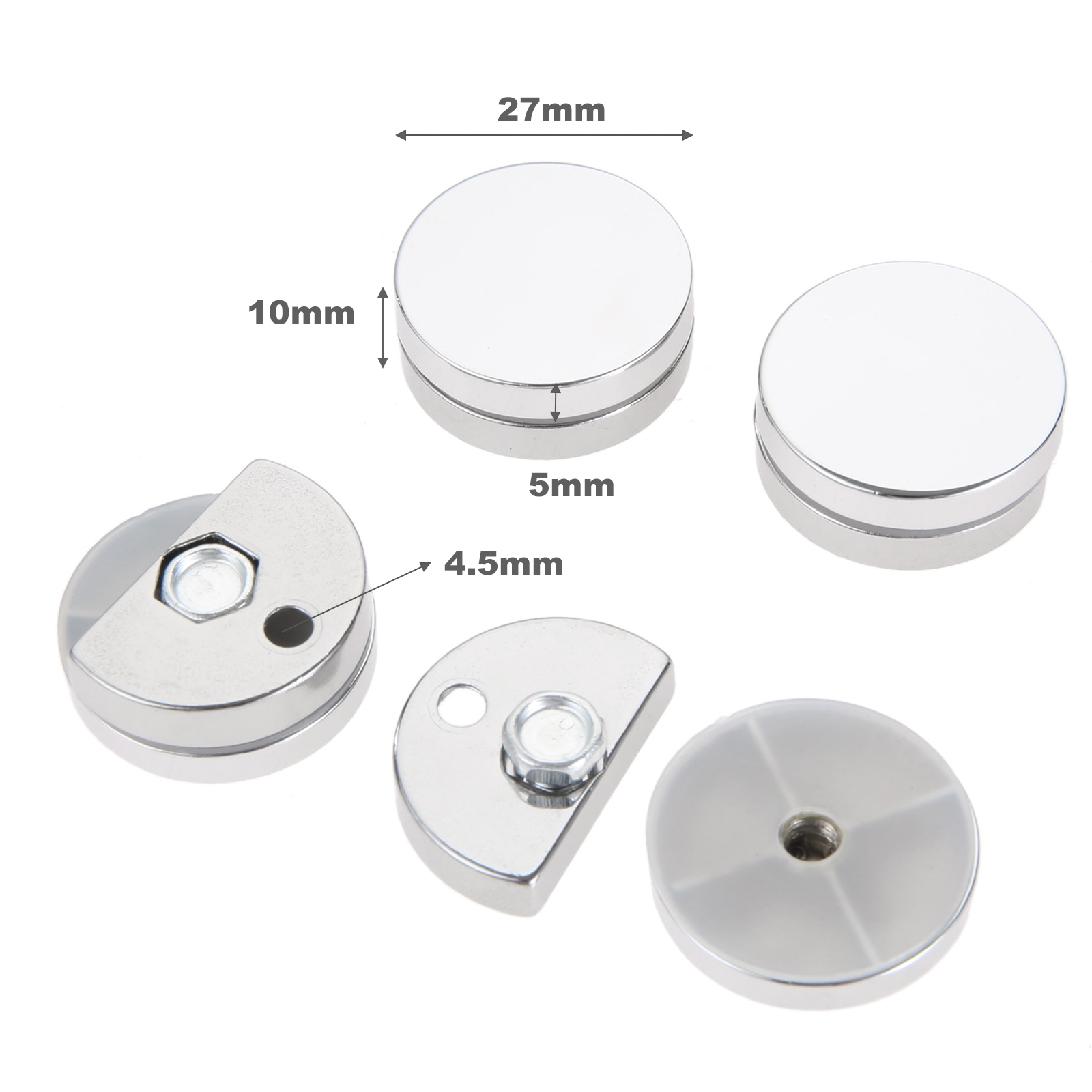 4 stücke 20/27mm Runde Glas Cl – Home Hardware Bathroom Mirrors Bewertung und Preis