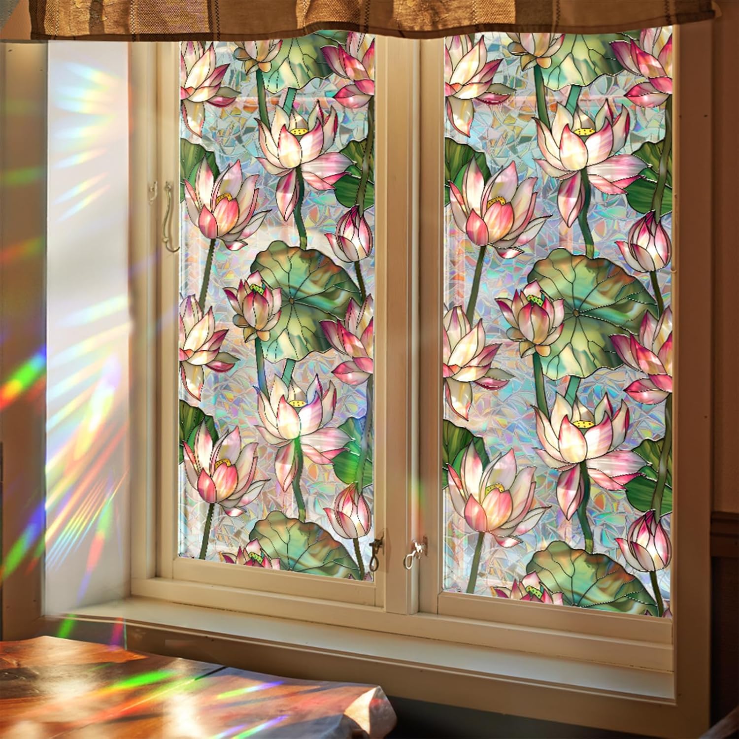 Lotusblumen-Fensterfolie aus B – Home Bathroom Window Tint Bewertung und Preis