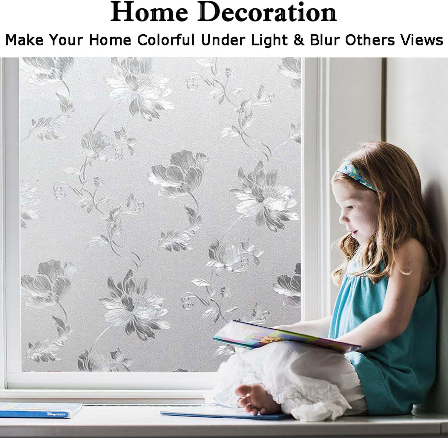 Blumenmuster Milchglasfolie fü – Home Bathroom Window Tint Bewertung und Preis