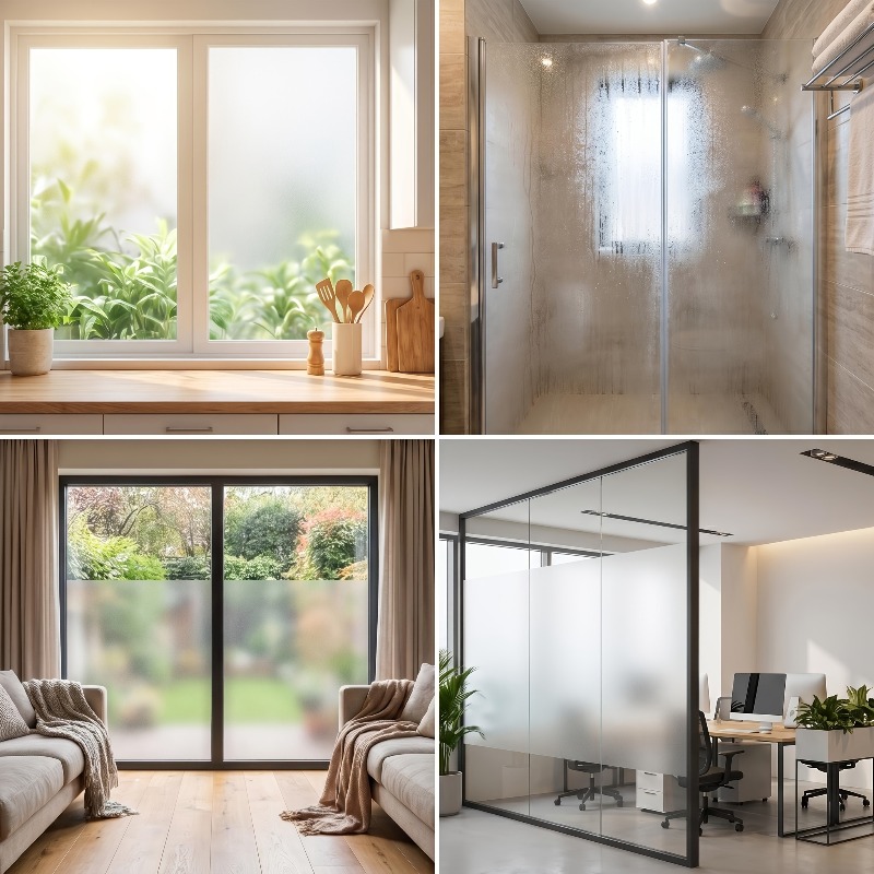Reinweiße, mattierte Sichtschu – Home Office Bathroom Bewertung und Preis
